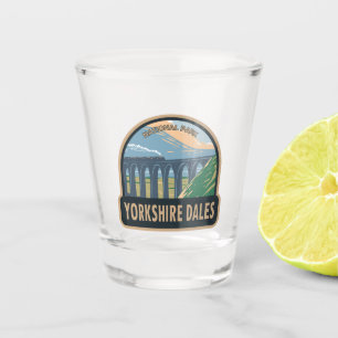 Yorkshire Dales National Park England Vintag Schnapsglas