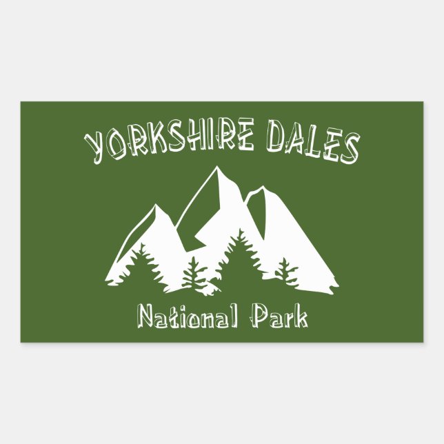 Yorkshire Dales National Park Rechteckiger Aufkleber (Vorderseite)