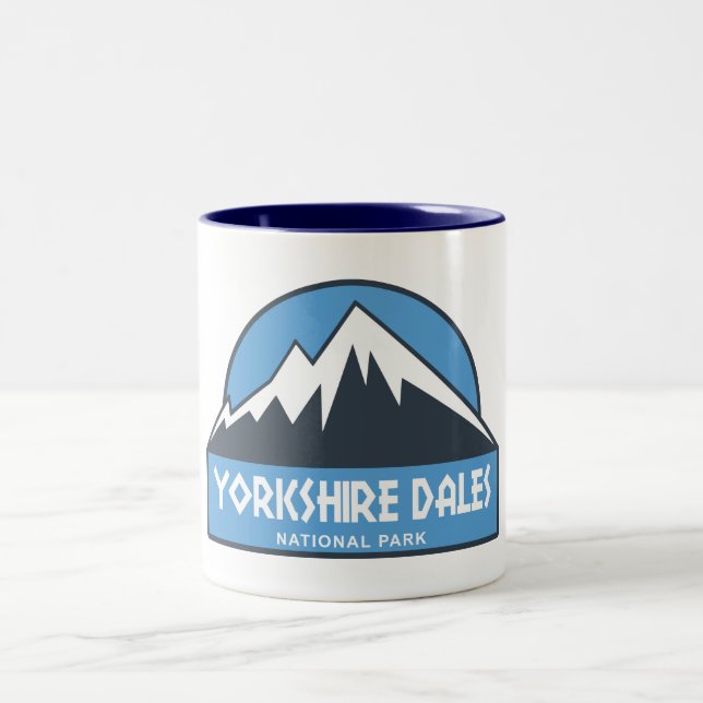 Yorkshire Dales National Park Zweifarbige Tasse (Mittel)