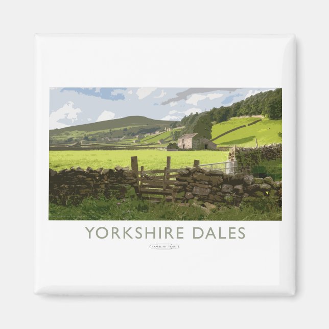 Yorkshire Dales Railposter Magnet (Vorne)