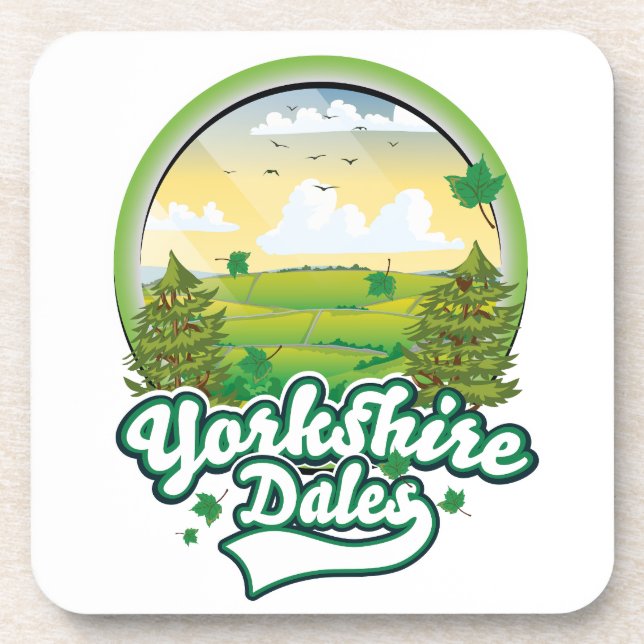 Yorkshire Dales Reiselogo Getränkeuntersetzer (Vorderseite)