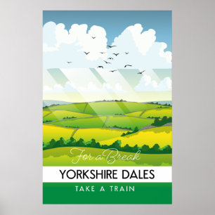 Yorkshire Dales Reiseplakat. Poster