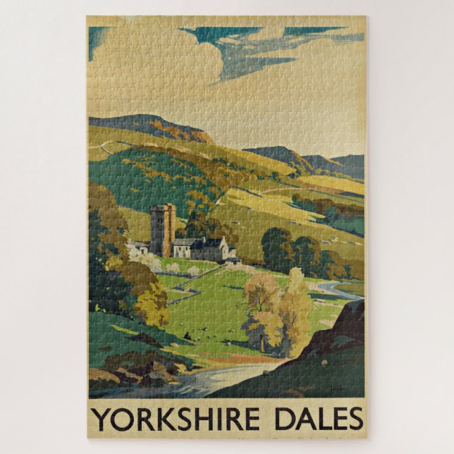 Yorkshire England - Vintage Travel (Vertikal)