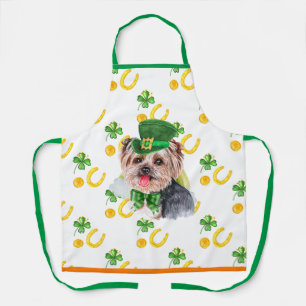 Yorkshire Ferienhaus Dekor St. Patrick's Day Hund Schürze