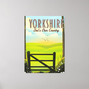 Yorkshire "Goods own Country" Reiseposte Leinwanddruck