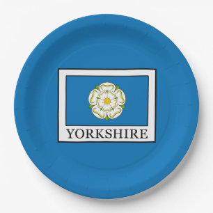 Yorkshire Grafschaft England Pappteller