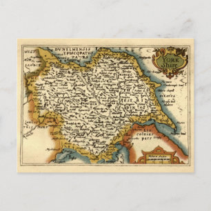 Yorkshire Landkreis England Altes Antiquariat Atla Postkarte