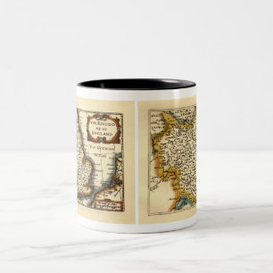 Yorkshire Landkreis England Altes Antiquariat Atla Zweifarbige Tasse