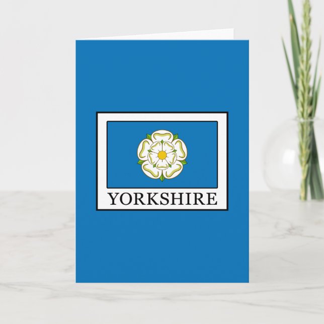 Yorkshire Landkreis England Karte (Vorderseite)