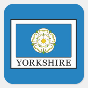 Yorkshire Landkreis England Quadratischer Aufkleber