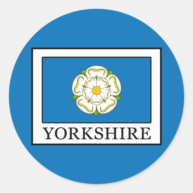 Yorkshire Landkreis England Runder Aufkleber (Vorderseite)