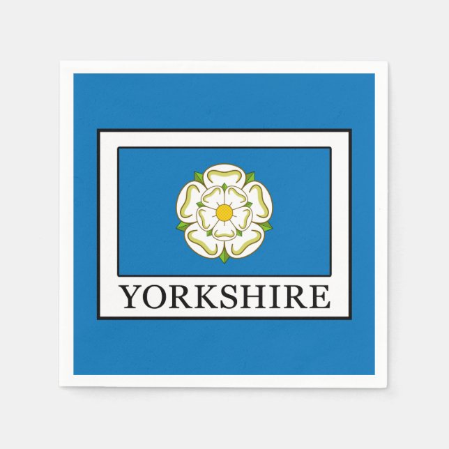 Yorkshire Landkreis England Serviette (Vorderseite)