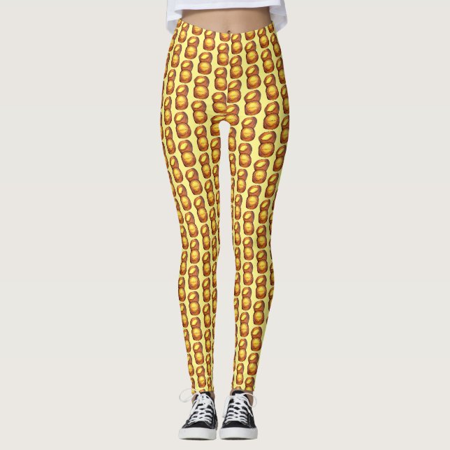Yorkshire Pudding Sunday Roast UK British Food Leggings (Vorderseite)