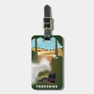 Yorkshire Railway-Karte drucken Gepäckanhänger