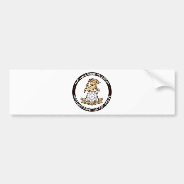 Yorkshire-Regiment Autoaufkleber (Vorne)