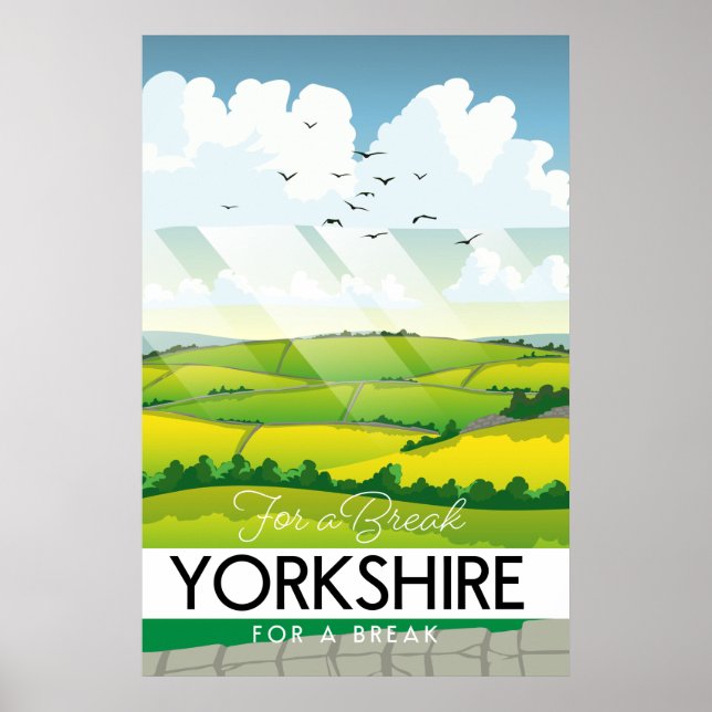 Yorkshire-Reiseplakat Poster (Vorne)
