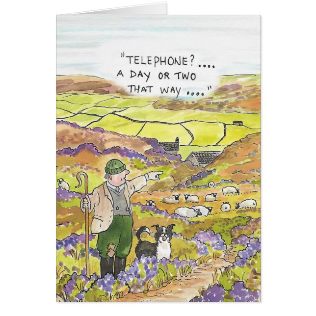 Yorkshire-Schaf-Bauerskarte (Vorne)