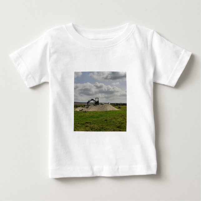 Yorkshire Schafe und ein Grabmesser. Baby T-shirt (Vorderseite)