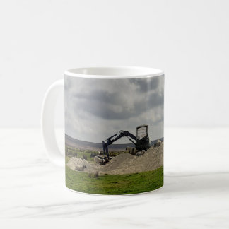 Yorkshire Schafe und ein Grabmesser. Kaffeetasse