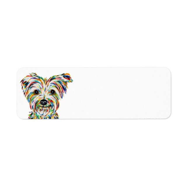Yorkshire Terrier Adresse de retour Étiquettes (Devant)