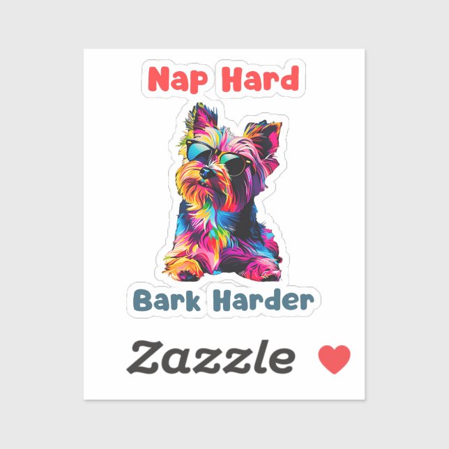 Yorkshire Terrier Aufkleber (Blatt)