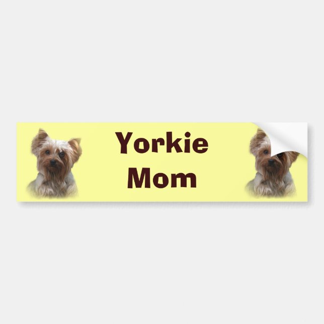 Yorkshire-Terrier-Autoaufkleber Autoaufkleber (Vorne)