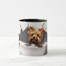 Yorkshire Terrier Bath Time - Adorable 3D-Tasse Tasse