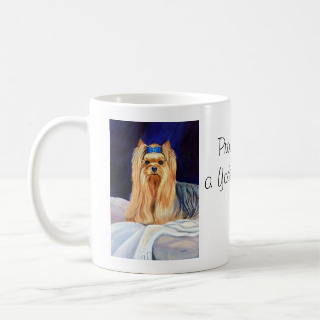 Yorkshire Terrier Bed Tasse (Links)