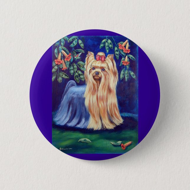 Yorkshire Terrier Button (Vorderseite)