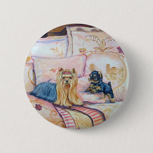 Yorkshire Terrier Button Button (Vorderseite)