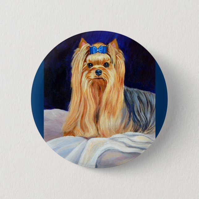 Yorkshire Terrier Button Button (Vorderseite)