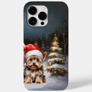 Yorkshire Terrier Caravan Christmas Adventure Case-Mate iPhone 14 Pro Max Hülle