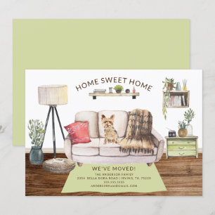 Yorkshire Terrier Chien Moving Faire-part