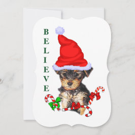 Yorkshire Terrier Christmas Feiertagskarte