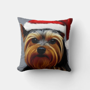 Yorkshire Terrier Christmas Kissen