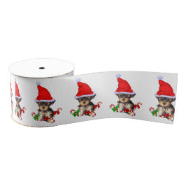 Yorkshire Terrier Christmas Ripsband