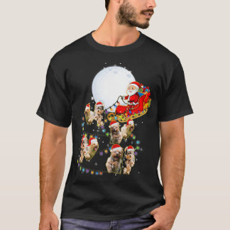 Yorkshire Terrier Christmas Santa Sleigh Funny Dog T-Shirt