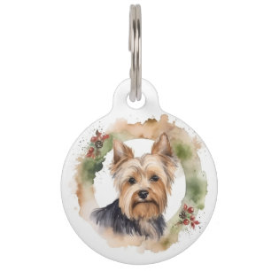 Yorkshire Terrier Christmas Wreath Festivals Haustiermarke
