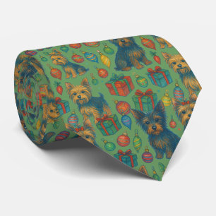 Yorkshire Terrier Christmas Xmas Yorkie Krawatte
