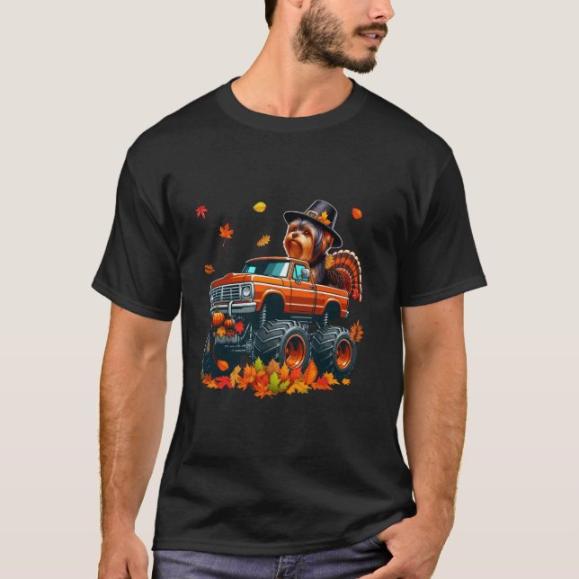 Yorkshire Terrier Cosplay Turkey Monster Truck Tha T-Shirt (Vorderseite)