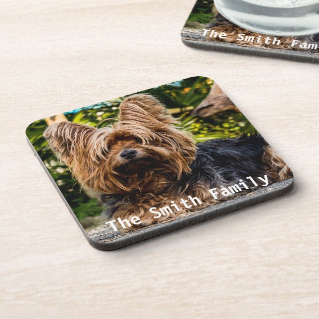 Yorkshire Terrier Dessous de verre en plastique (Côté gauche)