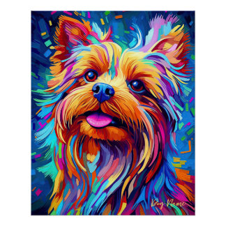 Yorkshire Terrier Dog 001 - Zetton Ziana Poster