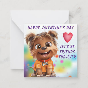Yorkshire Terrier Dog Klasse Valentine Card Mitteilungskarte