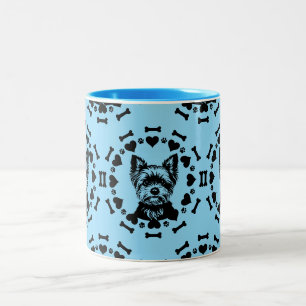 Yorkshire Terrier Dog Owner Zweifarbige Tasse