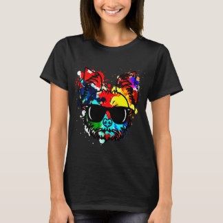 Yorkshire Terrier Dog Paint Platsch T-Shirt