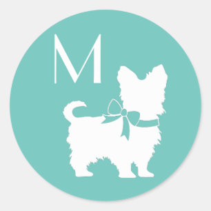 Yorkshire Terrier Dog Puppy Yorkie Runder Aufkleber