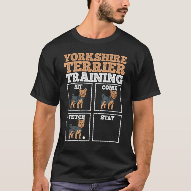 Yorkshire Terrier Dog Trainer T-Shirt (Vorderseite)