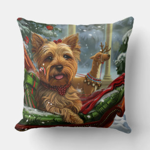Yorkshire Terrier Dog Weihnachtsfest Kissen