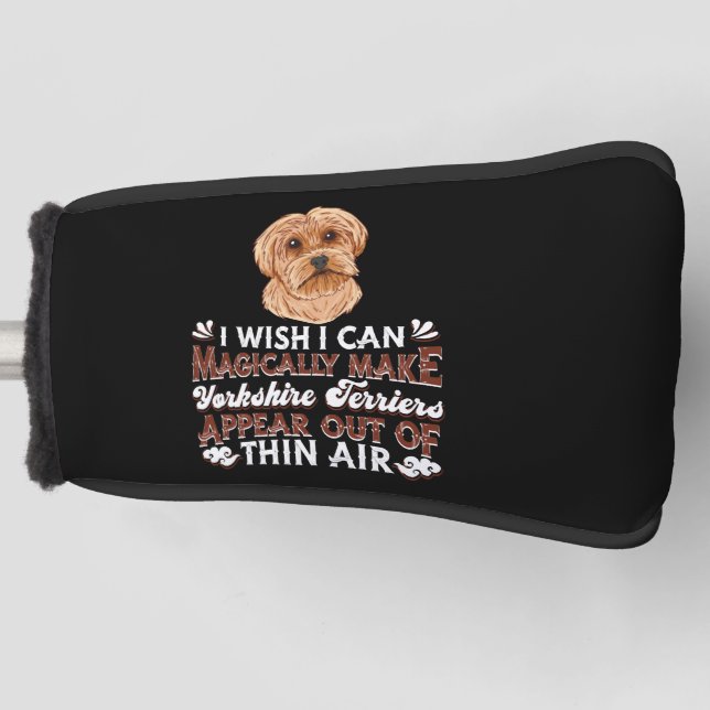 Yorkshire Terrier Dogs Golf Headcover (Vorderseite)