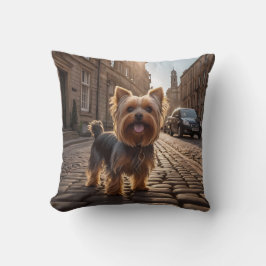 Yorkshire Terrier Elegant Throw Pillow Kissen